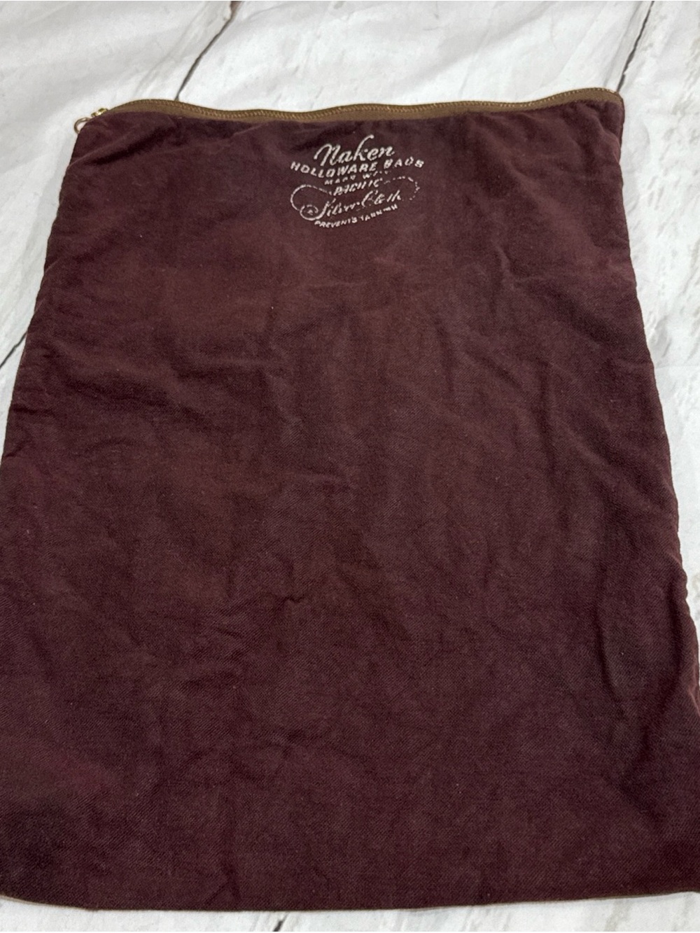 Pacific Silver Cloth Anti-Tarnish Silver Storage Bag Naken Holloware 10”x14”